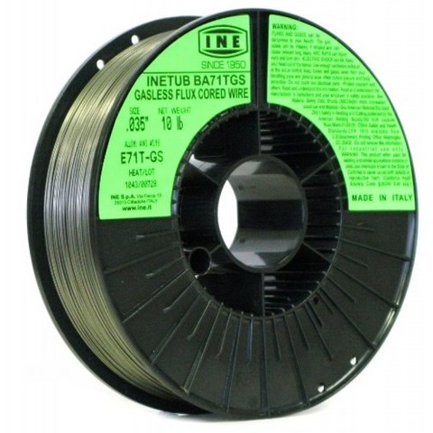 INETUB BA71TGS .035-Inch on 10-Pound Spool Carbon Steel Gasless Flux Cored Welding Wire, 단일옵션