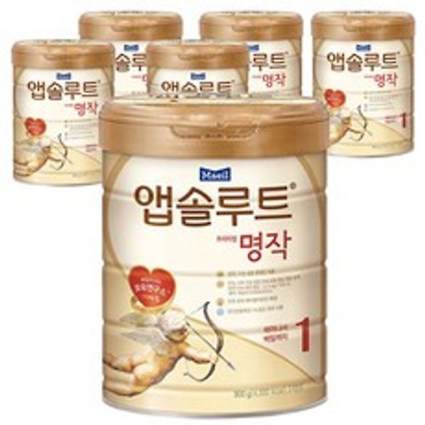 앱솔루트 프리미엄 명작 분유 1단계, 800g, 6개