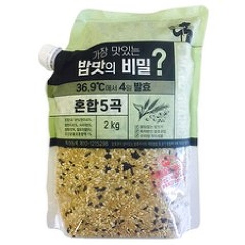 가장 맛있는 밥맛의 비밀 4일 발효 혼합 5곡, 2kg, 1개