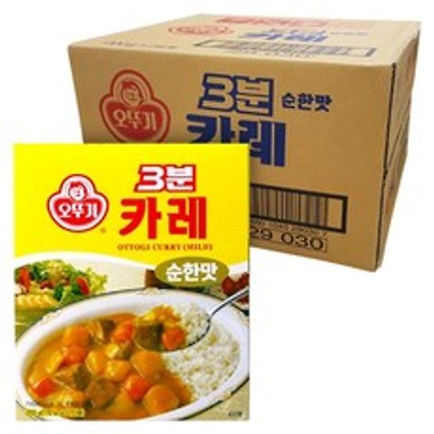 3분 카레 순한맛, 200g, 24개