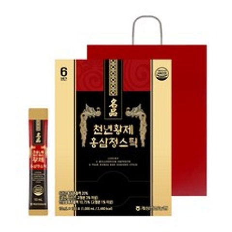 천년황제 홍삼정스틱 + 쇼핑백, 10ml, 100개