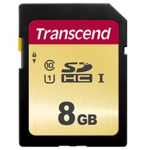 트랜센드 SD카드 MLC 메모리카드 500S, 8GB