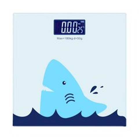 노바리빙 LCD 캐릭터 체중계, 상어