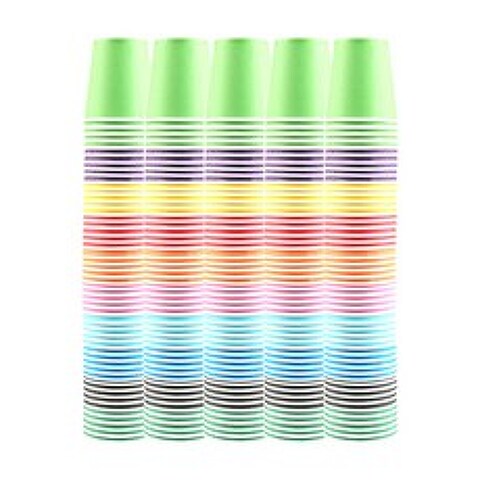 유니아트 2800 종이컵 색상 혼합, 50개입, 5개