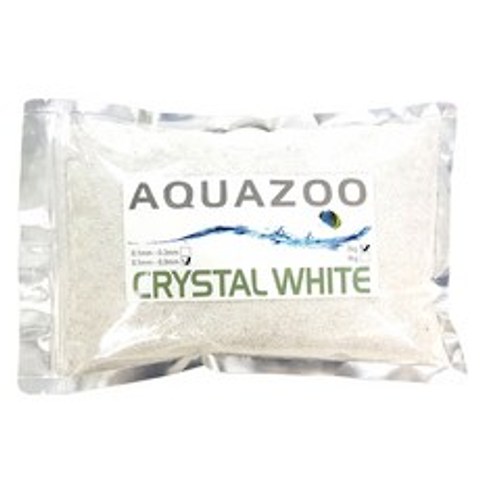 AQUAZOO 어항용 바닥재 0.5~0.8mm 2kg, CRYSTAL WHITE, 1개