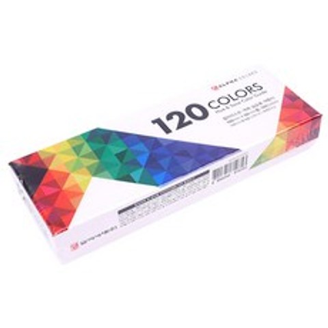 알파 색채 컬러가이드 120색 중 180 x 58mm, 1개