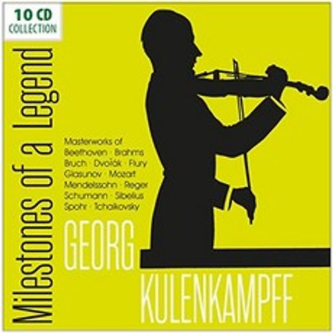 GEORG KULENKAMPFF - MILESTONES OF A LEGEND 게오르그 쿨렌캄프 : 명연주 명반 컬렉션 - 베토벤 브람스 브루흐 외 독일수입반