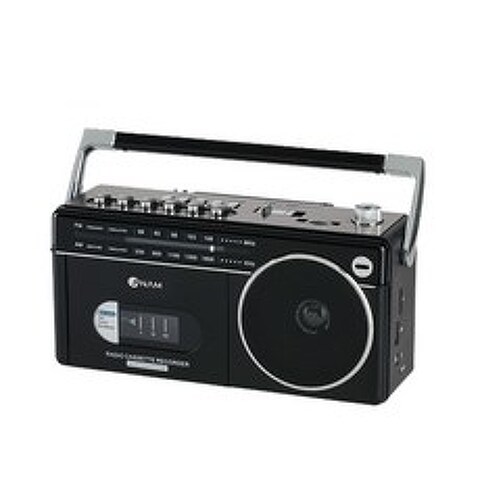 아남 블루투스 라디오 카세트 플레이어, PA-720BT, 블랙