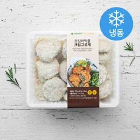 모노키친 오징어먹물 크림고로케 (냉동), 720g, 1개