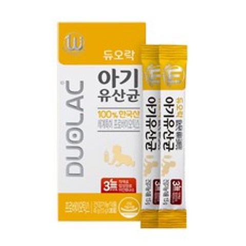 듀오락 아기 유산균 프로바이오틱스, 1.5g, 30개