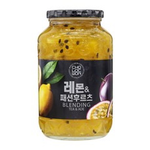 초록원 레몬 앤 패션후르츠 액상차, 1kg, 1개