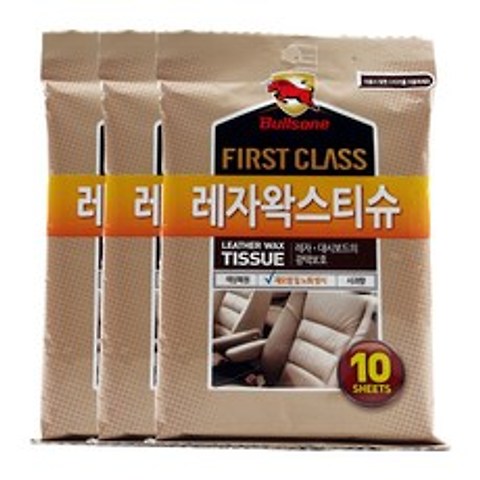불스원 레자 왁스 티슈 10p, 151g, 3개