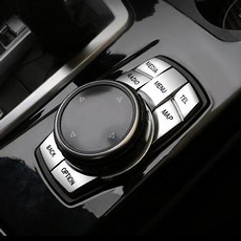 BMW F바디 아이드라이브 버튼 크롬 커버 몰딩 세트, 아이드라이브(5피스)