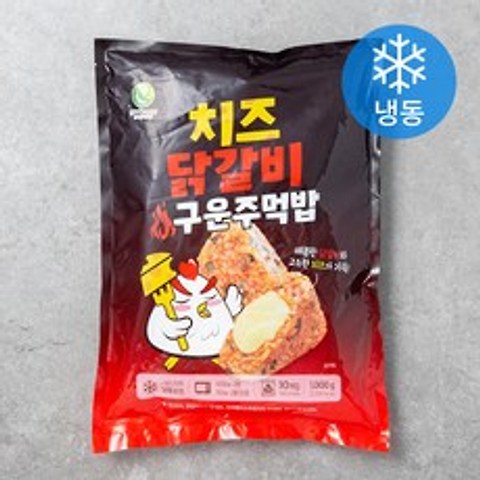 한우물 치즈 닭갈비 구운주먹밥 (냉동), 100g, 10개