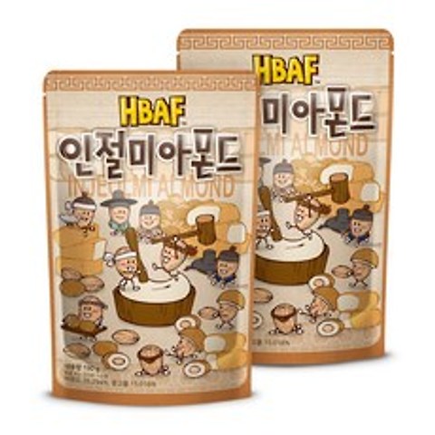 HBAF 인절미 아몬드, 190g, 2개