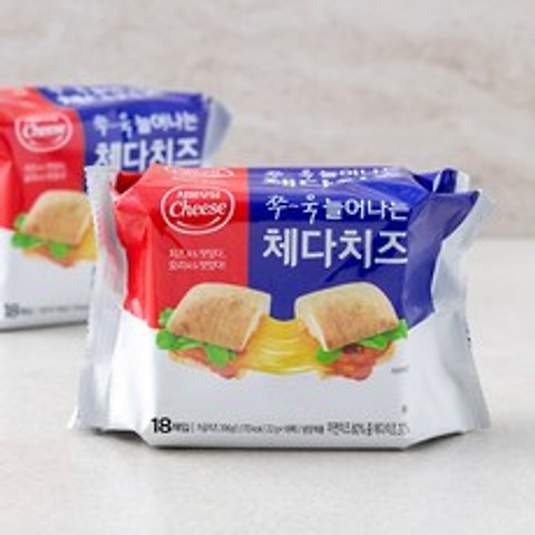 서울우유치즈 쭈욱 늘어나는 체다치즈, 22g, 36매