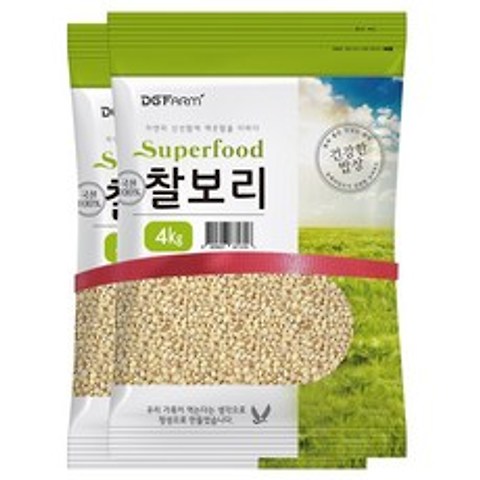 대구농산 2020년 햇곡 건강한밥상 국산 찰보리쌀, 4kg, 2개