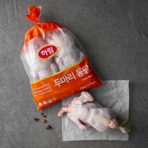 하림 두마리 통닭 (냉장), 2kg, 1개