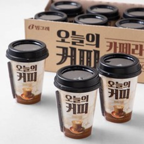 빙그레 오늘의 커피 카페라떼, 250ml, 10개