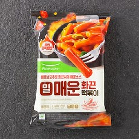 풀무원 밀 매운 화끈떡볶이, 423.5g, 1개