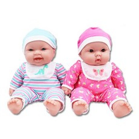 베렝구어 랏츠투쿠들 큰 쌍둥이 아기인형 세트 35040, 혼합 색상
