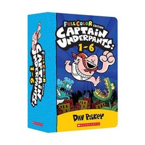 [영어원서] Captain Underpants Color Edition Boxed Set 1-6 Paperback 캡틴언더팬츠