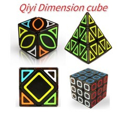 QiYi 치수 큐브 3x3x3 피라미드 스큐 Lvy 큐브 학습 교육 Qiyi 큐브 세트|Magic Cubes|, 1개, Pyramid, 단일