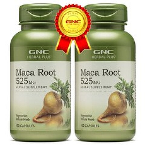 GNC Maca Root 525MG 100 CAPSULES 마카 루트 100정 2개