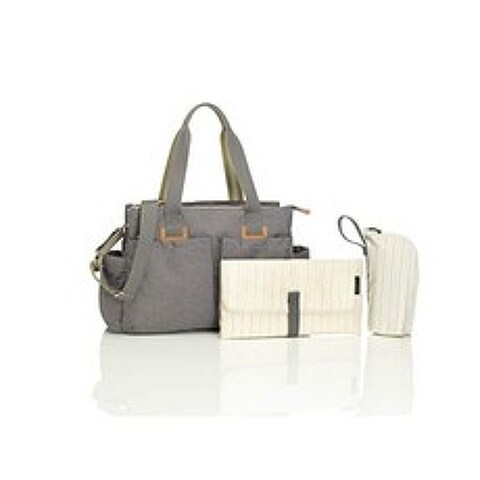 냅킨 패드 홀더가있는 대형 다기능 방수 여행 어깨 아기 기저귀 교환 가방 접이식 변화 매트 및 어깨 끈 회색 (Grey Travel Shoulder Bag), Grey, Travel Shoulder Bag