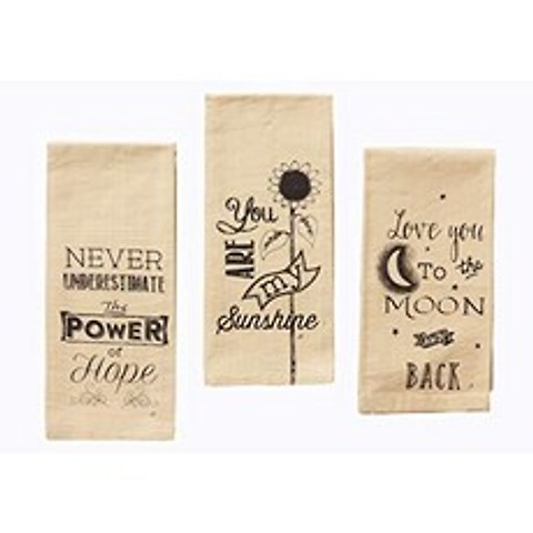 Your Hearts Delight Power of Hope Sunshine to The Moon Tea Towels Multi, 단일옵션