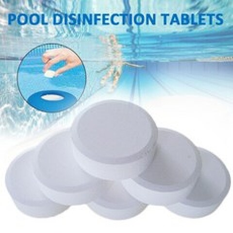 50pcs Disinfectant Effervescent Practical Tub Swimming Pool Spa Multifunction Water Cleaning Outdoor Chlorine Tablets Clarifier