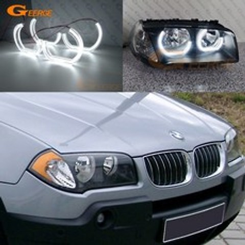 BMW E83 X3 2003 2004 2005 2006 2007 2008 2009 2010 한 DTM M4 LED 헤일로 링, For pre LCI Halogen