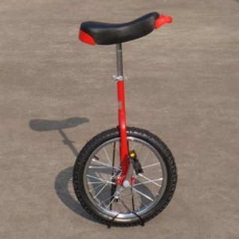 균형 스포츠 외발 한발 묘기 자전거, 24 인치 레드