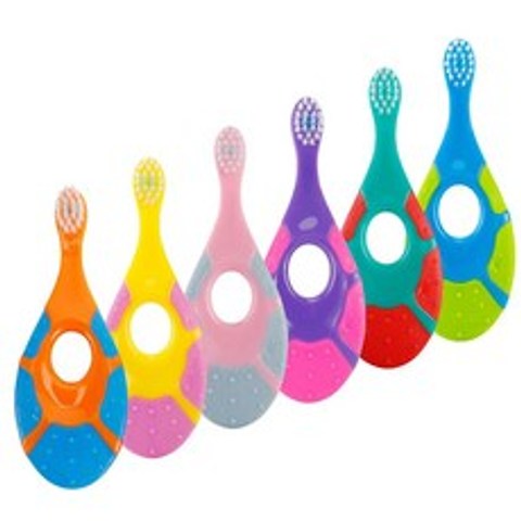 칫솔 및 유아용 0 2 세 유아용 치아 및 유아용 잇몸 용 부드러운 칫솔질 Easy Grip Finger Handle & Teething Pad 4 Sets|Toothbrush, 1개, 1, CHINA