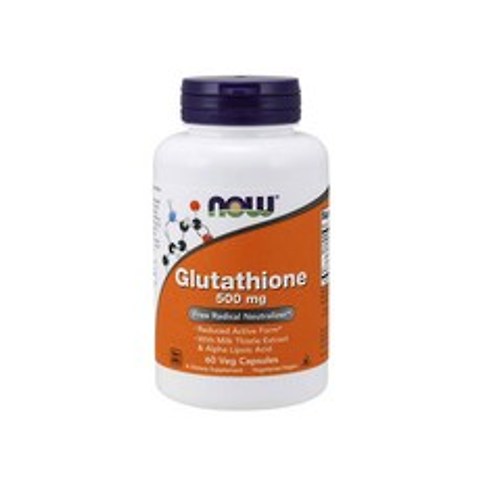 나우푸드 글루타치온 500mg 60 베지 캡슐 / NOW Supplements Glutathione 500 mg 60 Veg Capsules, 60캡슐, 1 Pack
