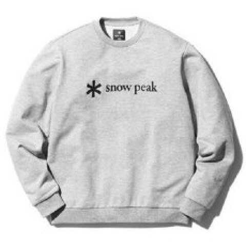 스노우피크 snow peak Printed Logo Sweat Pullover SPSSW21SU00204 MGrey L 사이즈 아웃도어 스웨트 맨즈