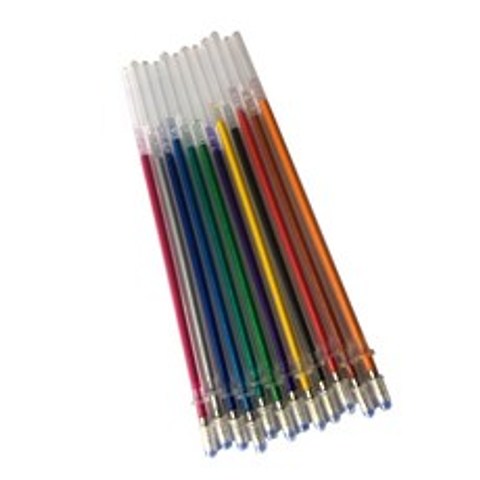 JC 1 개의 팩 0.8mm 다채로운 반짝임 잉크 젤 펜은 12의 색깔 반짝임을 보충합니다