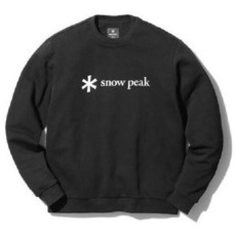 스노우피크 snow peak Printed Logo Sweat Pullover SPSSW21SU00204 Black L 사이즈 아웃도어 스웨트 맨즈