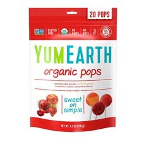 야미얼스 팝 20개입, 석류, 복숭아, 딸기, 체리(Pomegranate, Peach, Strawberry, cherry), 1개
