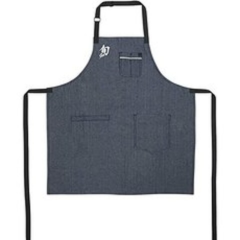 Apron female and male kitchen cooking apron a chef or pocket with a grill apron, 본상품