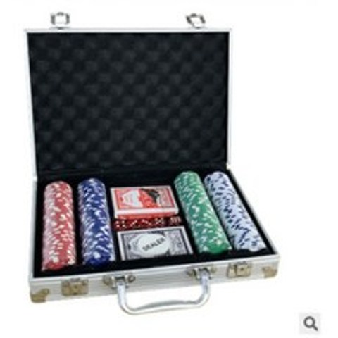 텍사스홀덤 칩 포커세트 알루미늄케이스 최대500개입, 200 PokerChipsSet