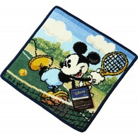 UCHINO Disney 타올 손수건 미키 테니스 블루 GUH15807 B