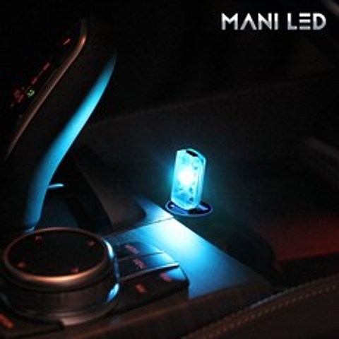 자동차 USB 뮤직 포인트 LED 조명 풋등 엠비언트 무드등 실내등 7가지색상 소리반응