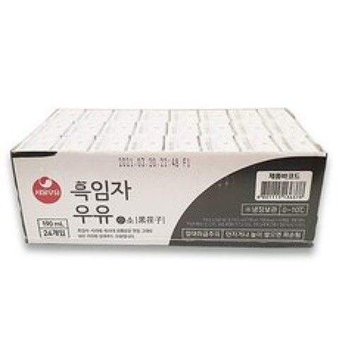 서울우유 귀리우유 190ML X 24 흑 임자우유 190ML X 24 총 48개 일반포장 서울우유 &위드단비