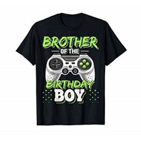 생일 소년 매칭 비디오 게임의 형제 생일 티셔츠, 단일옵션