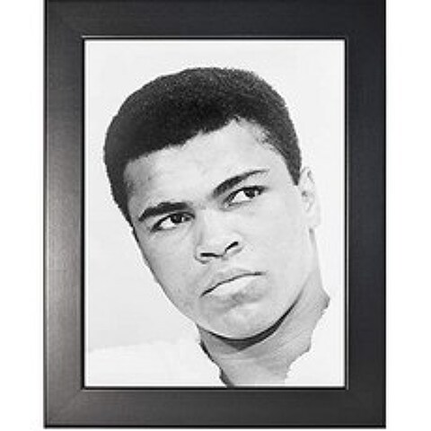 부드러운 블랙 프레임에 Muhammad Ali 사진 - 1967 년의 역사 삽화 - (8 x 10) - 광택 (8