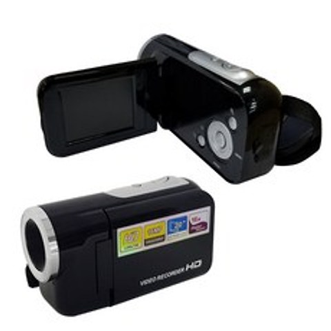 이상한나라의앨리스 2인치 스크린 1600 하드 카드 7번 건전지기타전지 DV 사진을 찍다 120G 비디오 카메라 영문, 블랙