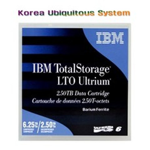 IBM총판 00V7590 LTO6 6.25TB GEN6 Ultrium8 바코드라벨포함