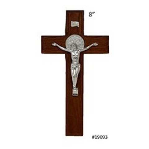 미사 튜오 예수님께서는 세인트 베니토 메달 8 벽 크루미스 예수 en la cruz Con medalla de san benito crucifijo de acred # 19093, 본상품