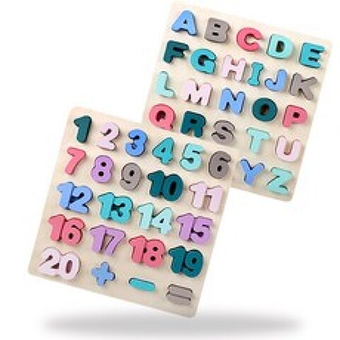 캐보트 아동 원목블록 완구 모음 아기 장난감 숫자 블럭 영어 대문자 소문자 나무퍼즐 쌓기 놀이 젠가 가베, 06. 숫자 원목블럭+영어 대문자 원목블럭